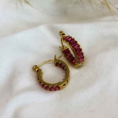 Argollas Frida Fucsia