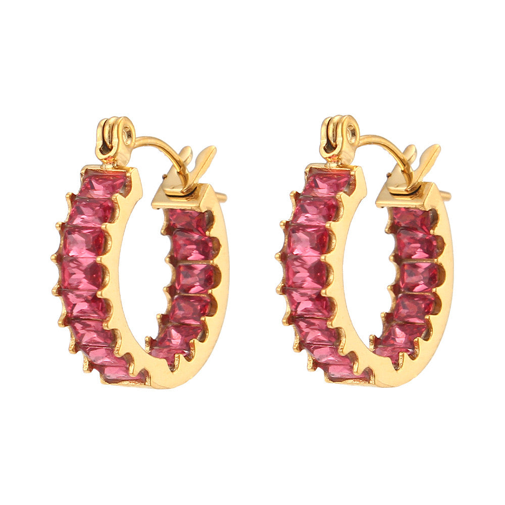 Argollas Frida Fucsia